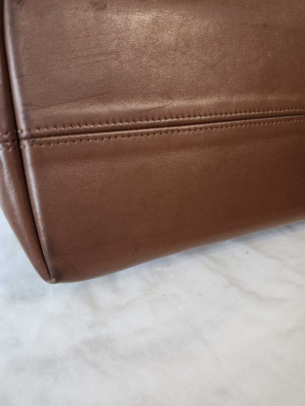 064-Coach Vintage # 4140 Elegant SoHo Waverly Lafayette Brown Leather Tote Bag - Picture 8 of 12